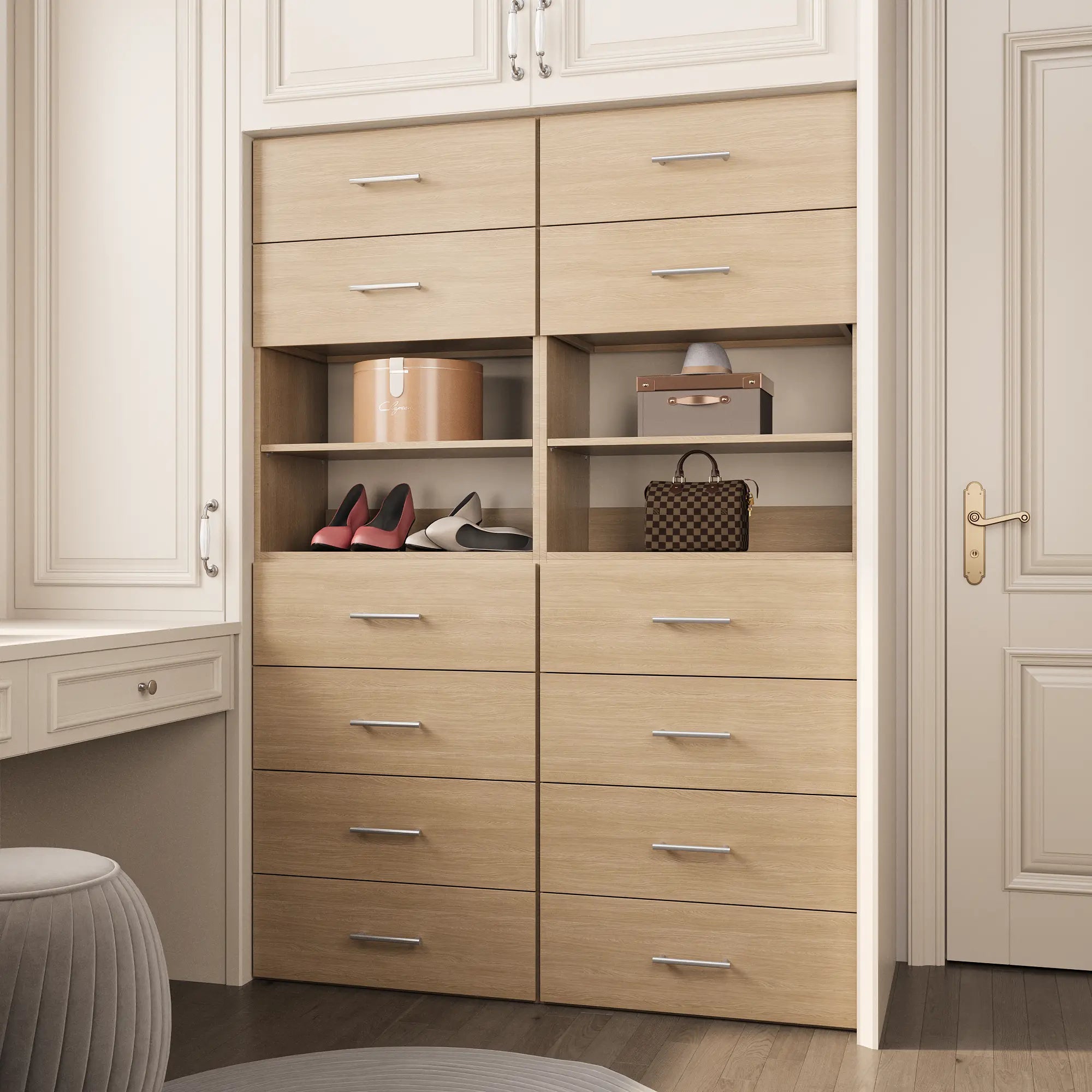 YChoiceMe Modern White Pantry 