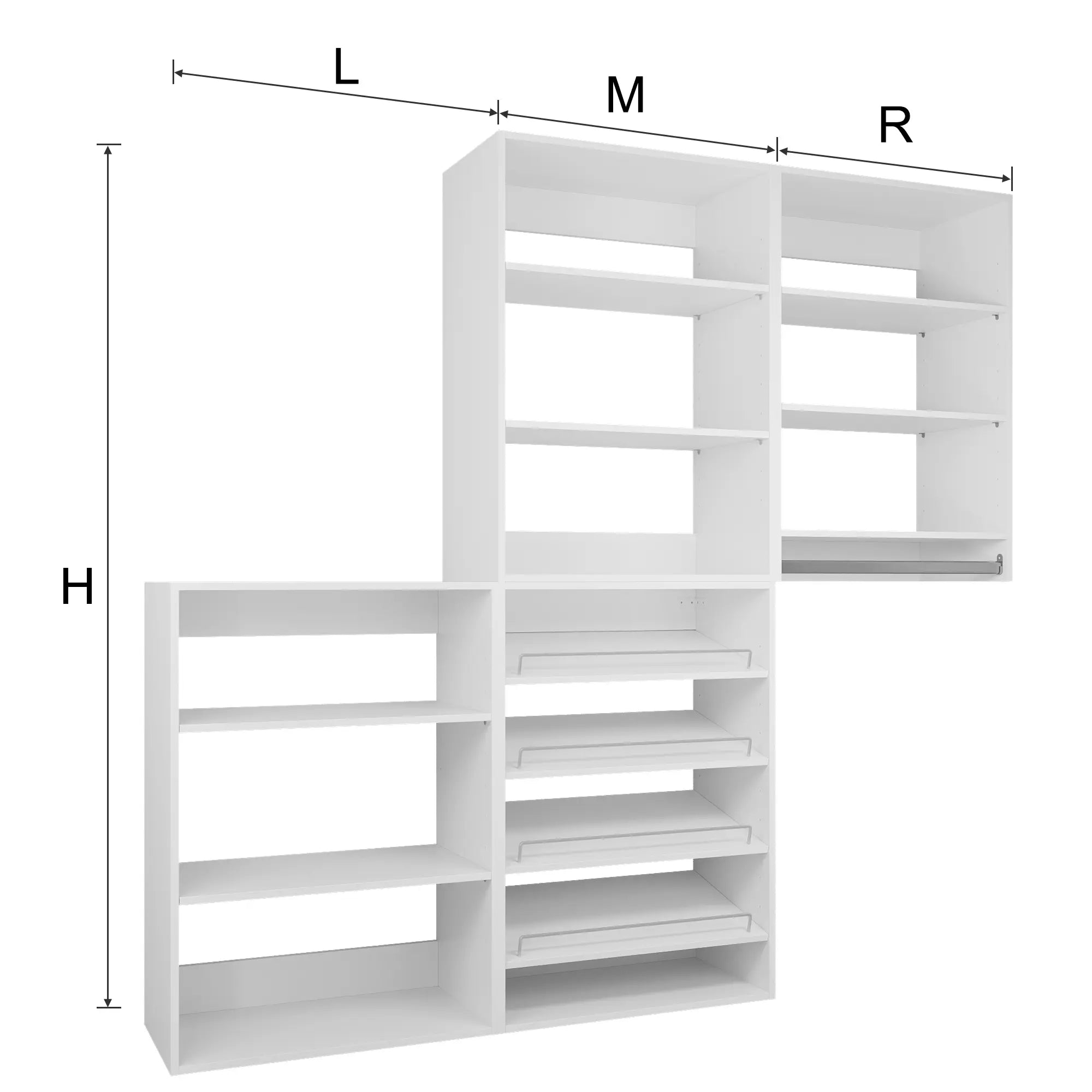 YChoiceMe Simple Style Open Wardrobe 