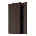 MDF Dark Walnut Acoustic Slat Wood Wall Panels