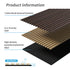 MDF Dark Walnut Acoustic Slat Wood Wall Panels